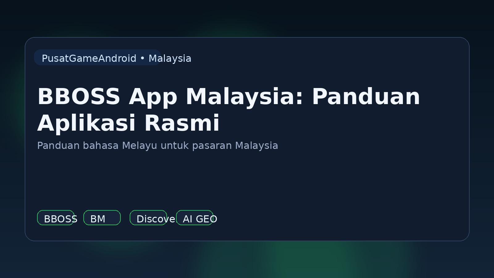 BBOSS App Malaysia: Panduan Aplikasi Rasmi