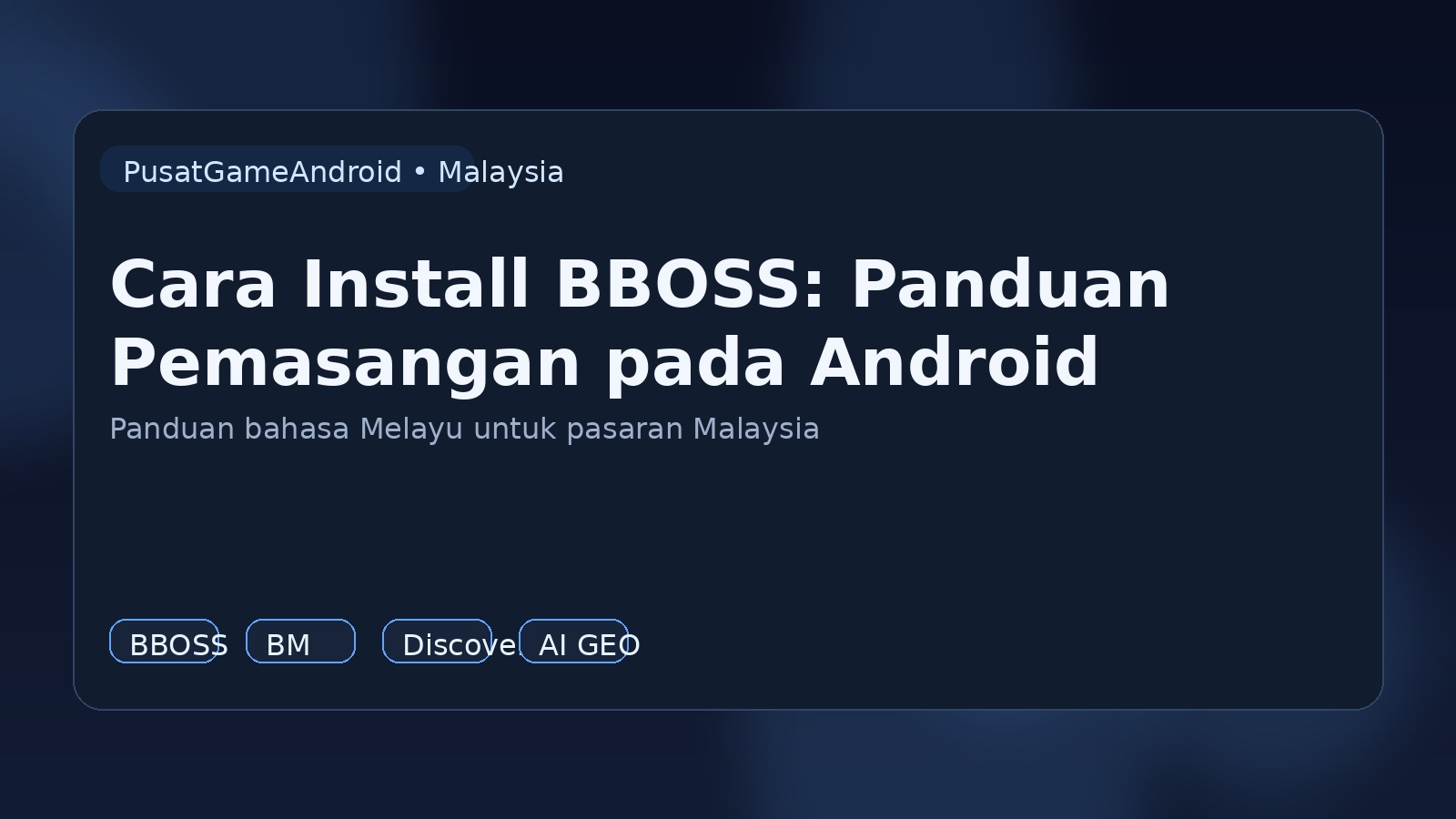 Cara Install BBOSS: Panduan Pemasangan pada Android
