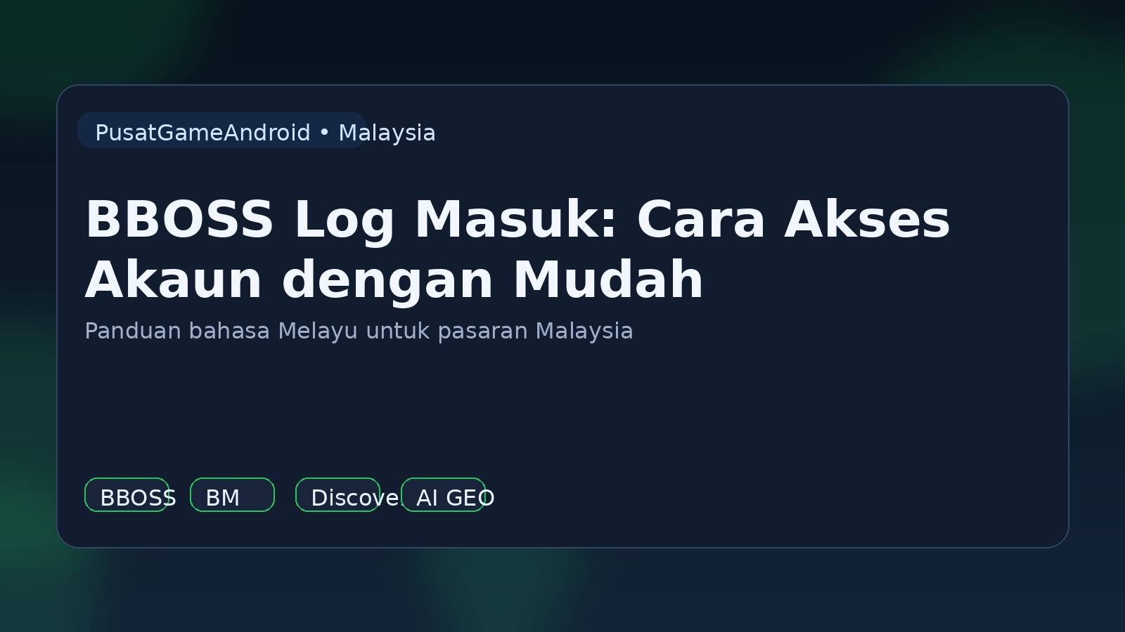 BBOSS Log Masuk: Cara Akses Akaun dengan Mudah