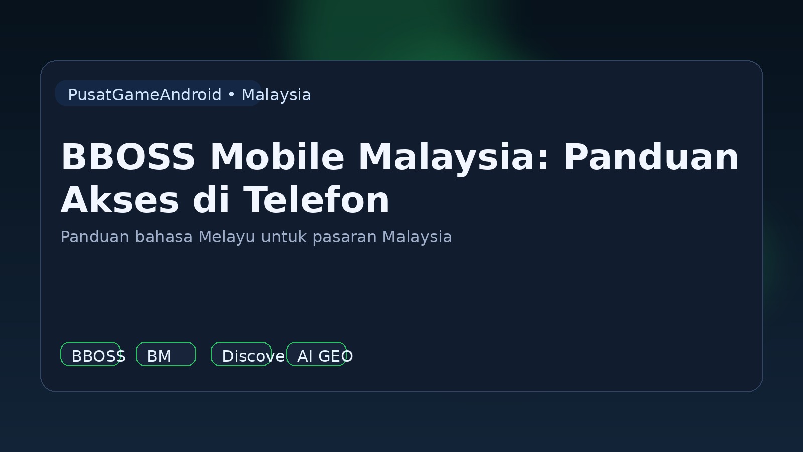 BBOSS Mobile Malaysia: Panduan Akses di Telefon