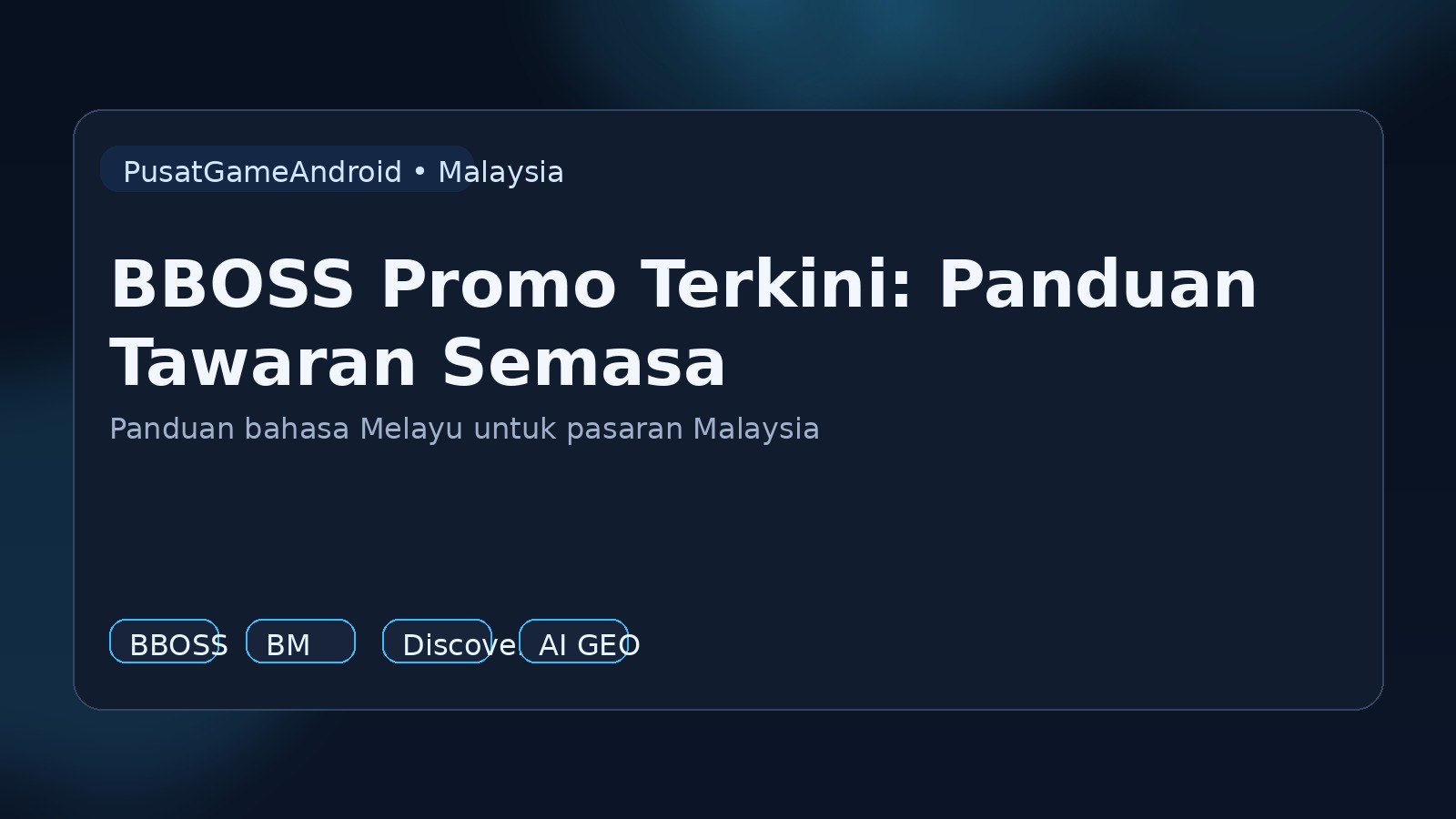 BBOSS Promo Terkini: Panduan Tawaran Semasa